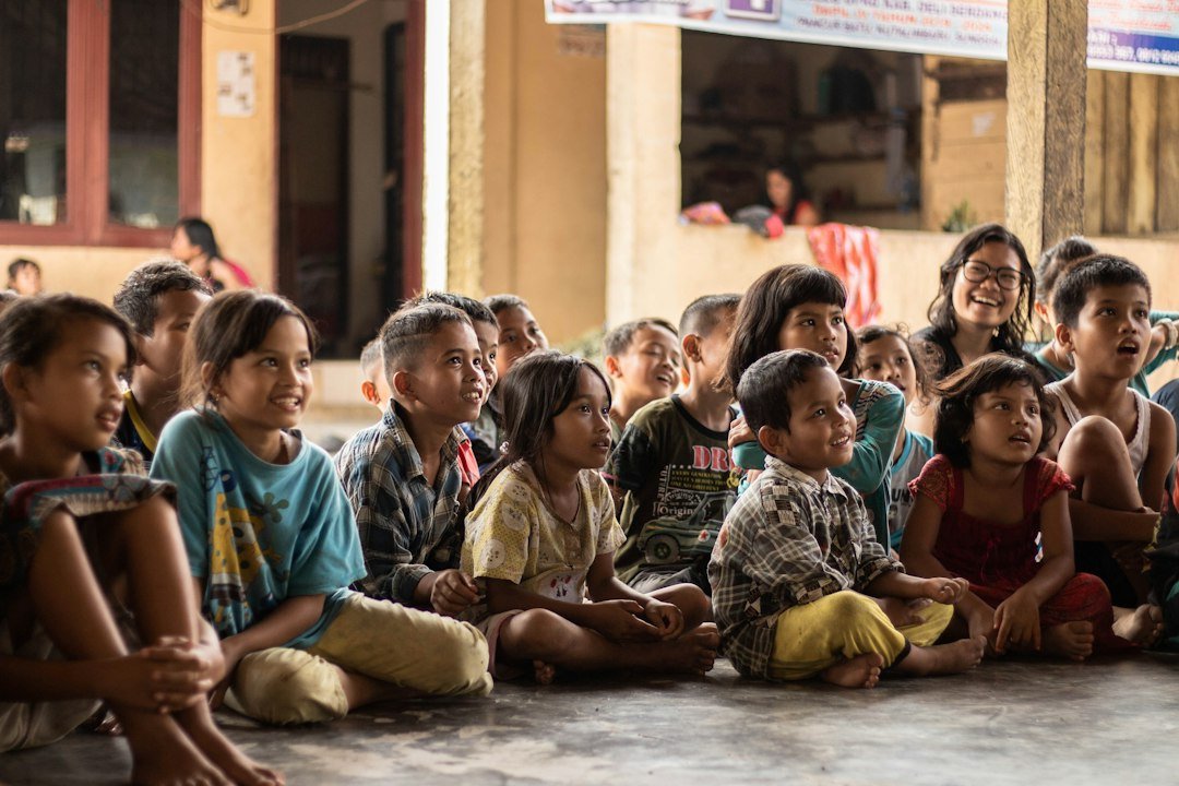Children in a community affected by humanitarian need; photo by Yannis H on Unsplash
