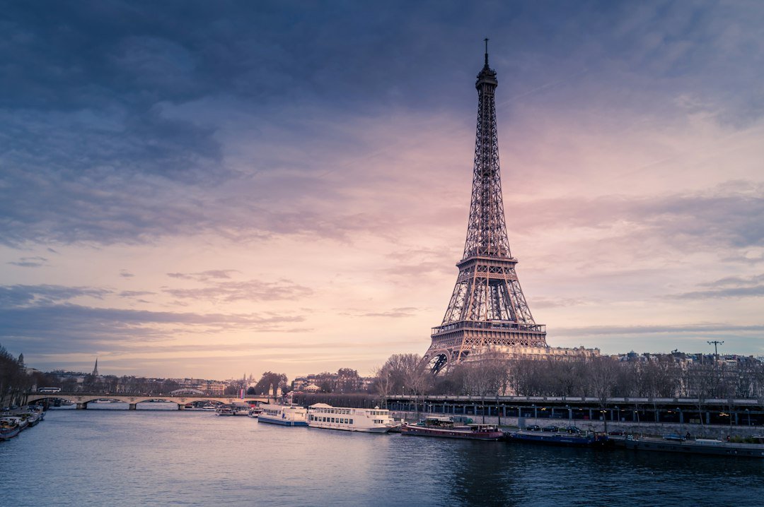 Eiffel Tower and Paris skyline representing France