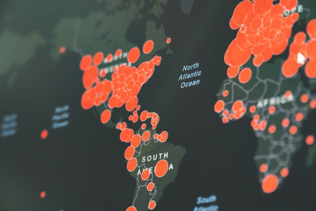 Heart-shaped health illustration representing global life expectancy