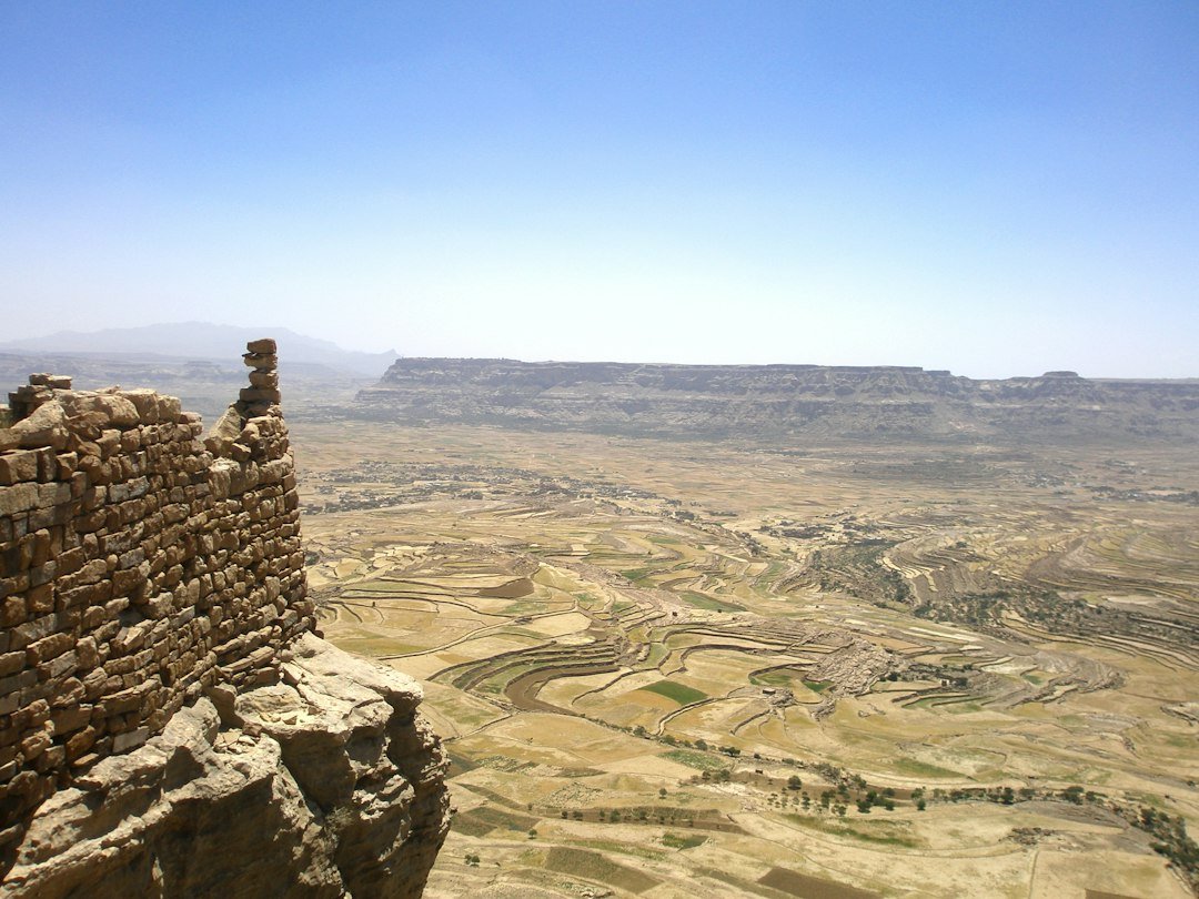Historic stone buildings in Yemen illustrating the country's fragile humanitarian context